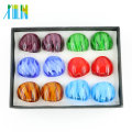 MC1006 Artesanal Mais Quente Lampwork Anéis De Vidro Para As Mulheres Com Tamanho Mix E Misturar Cores 12 pçs / caixa